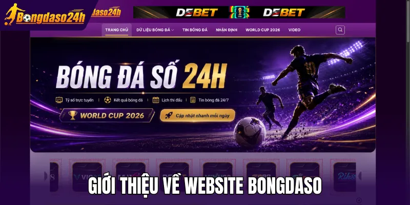 Giới thiệu về website Bongdaso