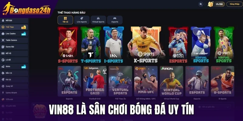 Vin88 là sân chơi bóng đá uy tín