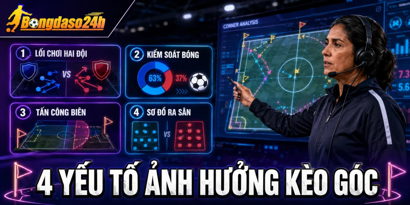 4 yếu tố ảnh hưởng đến kèo phạt góc