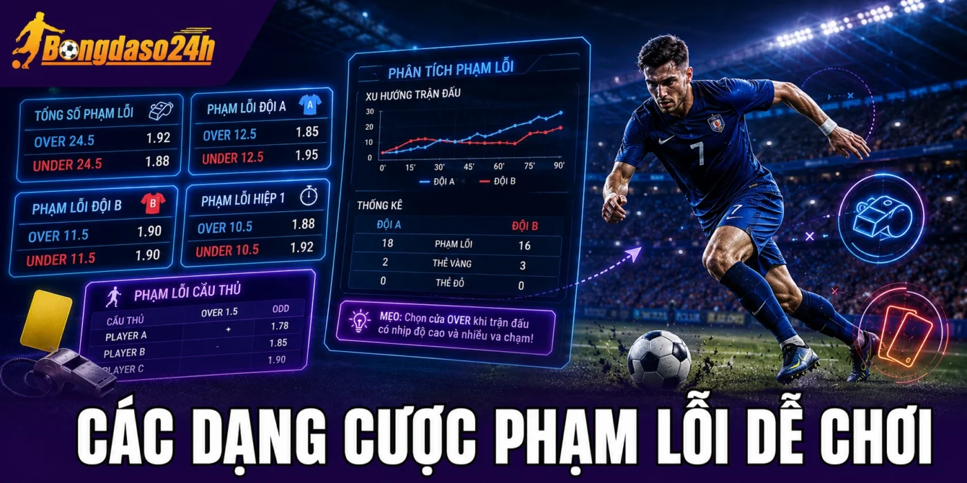 Các dạng cược phạm lỗi dễ chơi