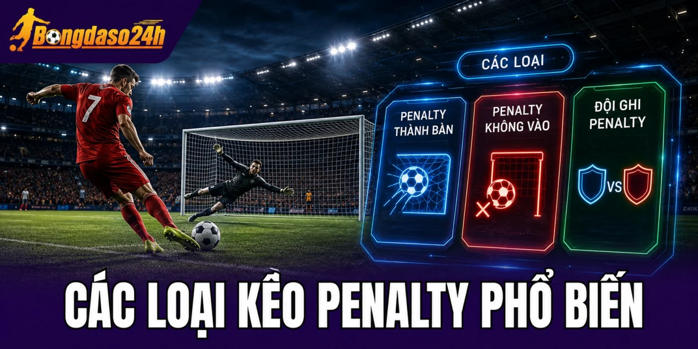 Các loại kèo penalty phổ biến