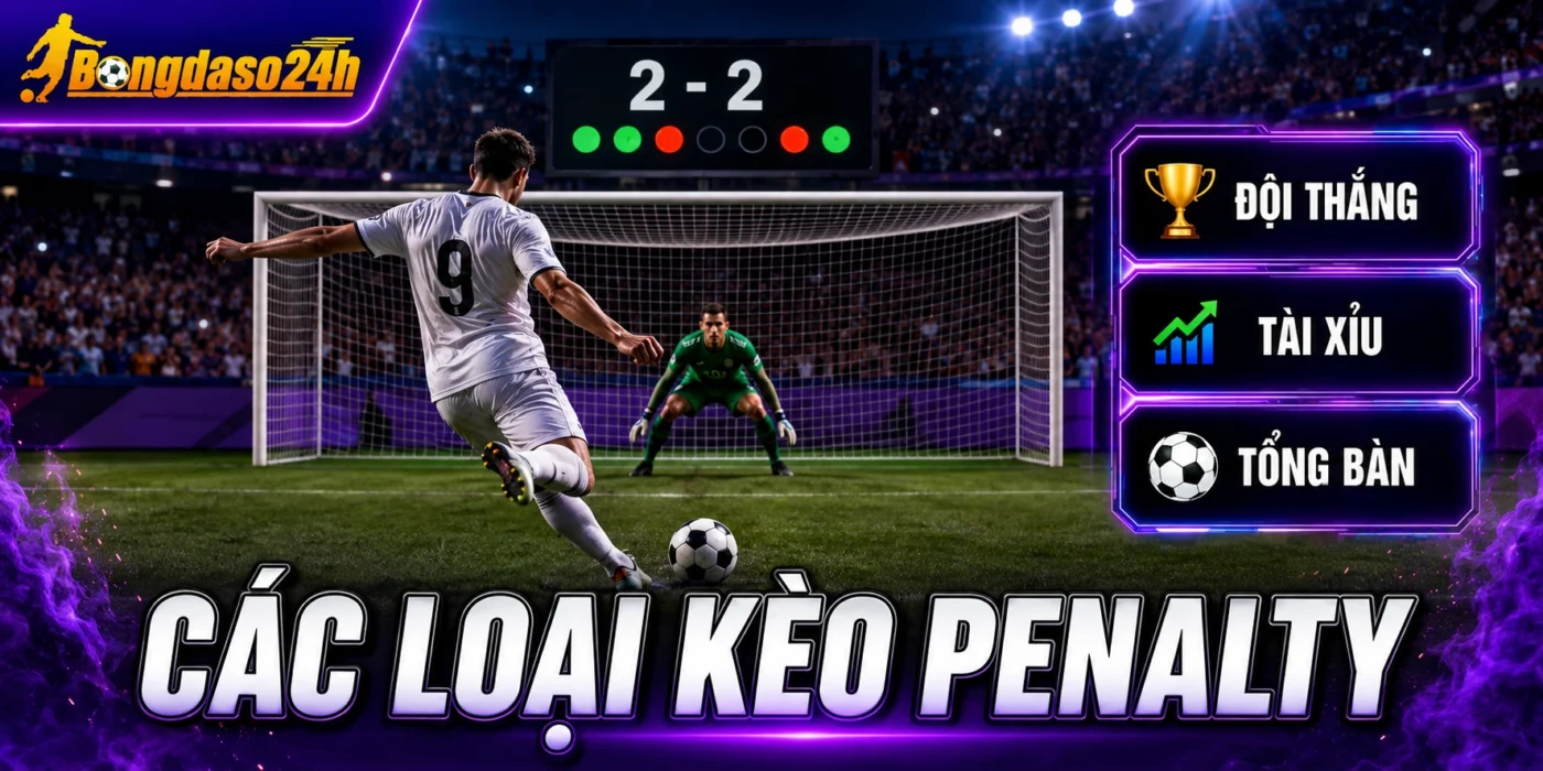 Các loại kèo penalty phổ biến
