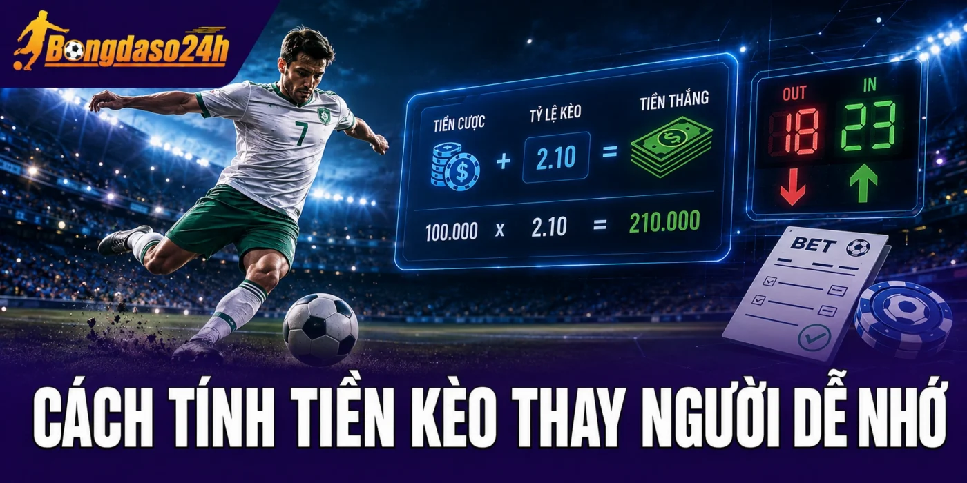 Cách tính tiền kèo thay người dễ nhớ