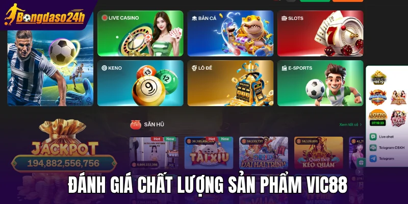Đánh giá chất lượng sản phẩm Vic88