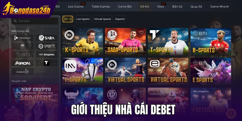 Giới thiệu nhà cái Debet