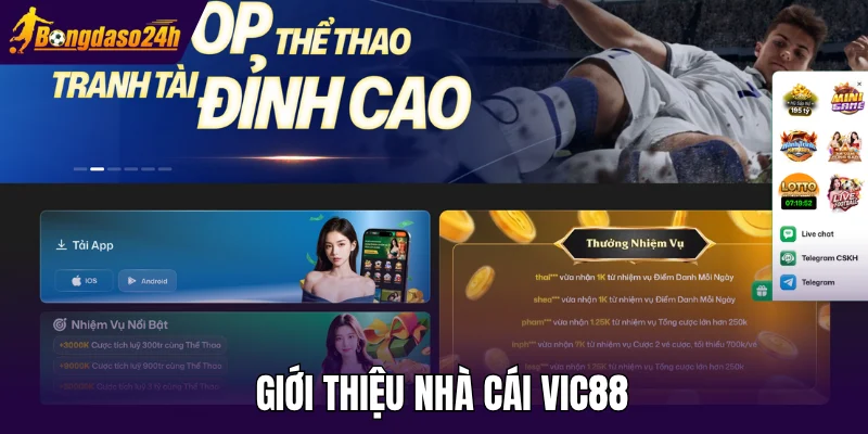 Giới thiệu nhà cái Vic88
