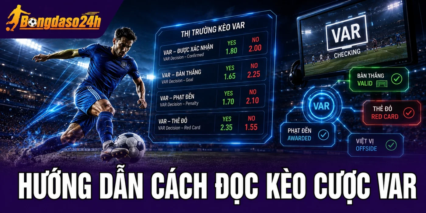 Hướng dẫn cách đọc kèo cược VAR