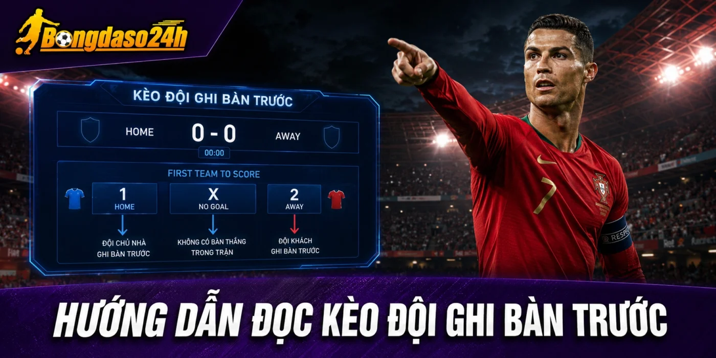 Hướng dẫn đọc kèo đội ghi bàn trước