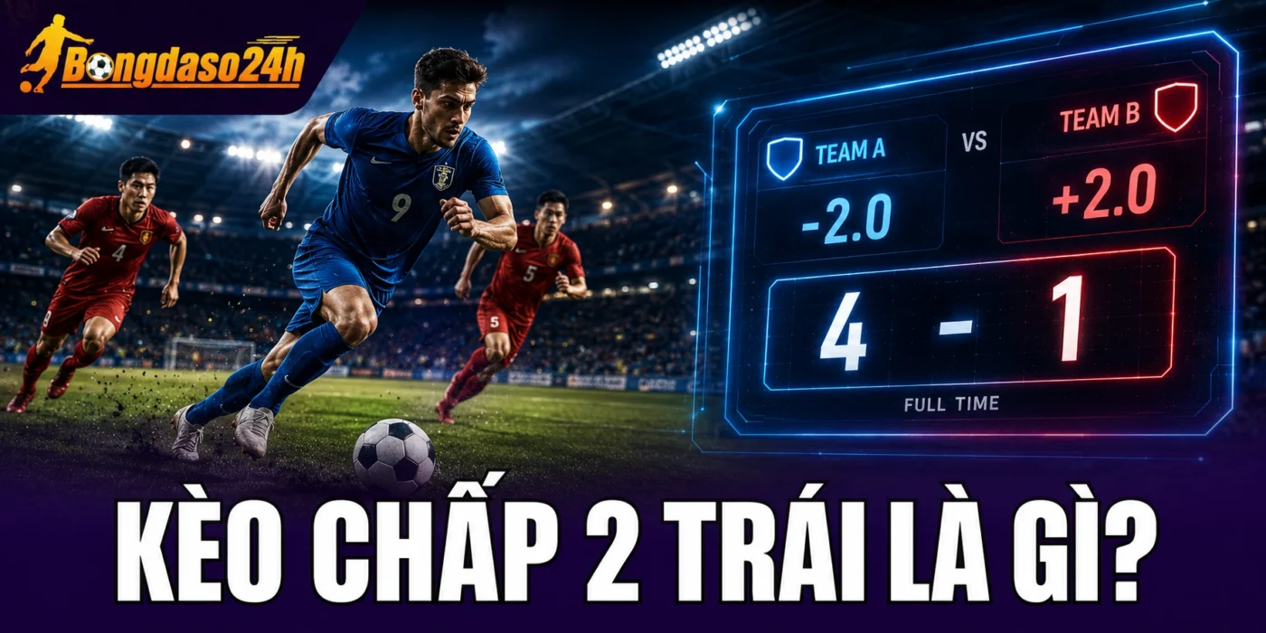 Kèo chấp 2 trái là gì?