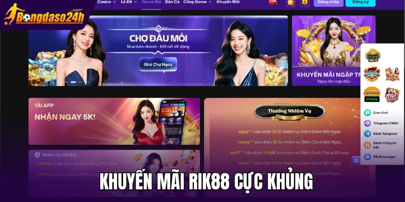 Khuyến mãi Rik88 cực khủng