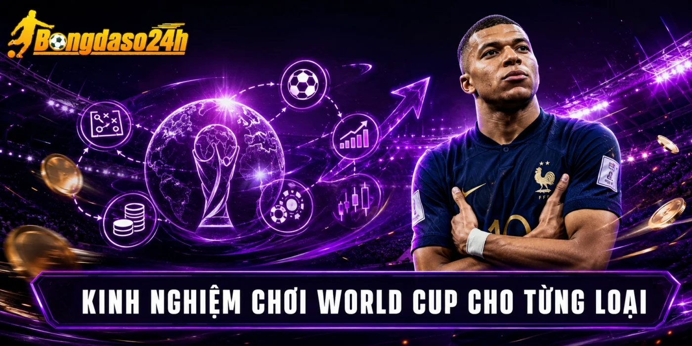 Kinh nghiệm soi kèo cược World Cup cho từng loại