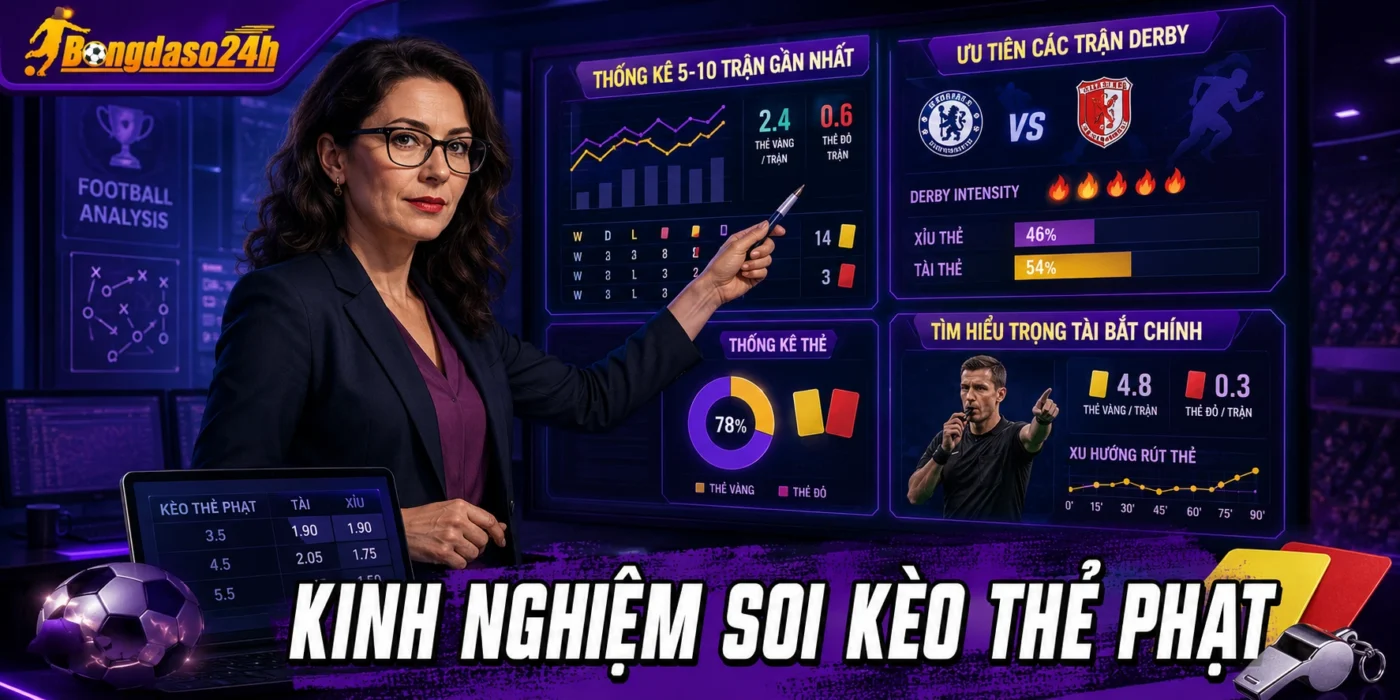 Bật mí kinh nghiệm soi kèo thẻ phạt 