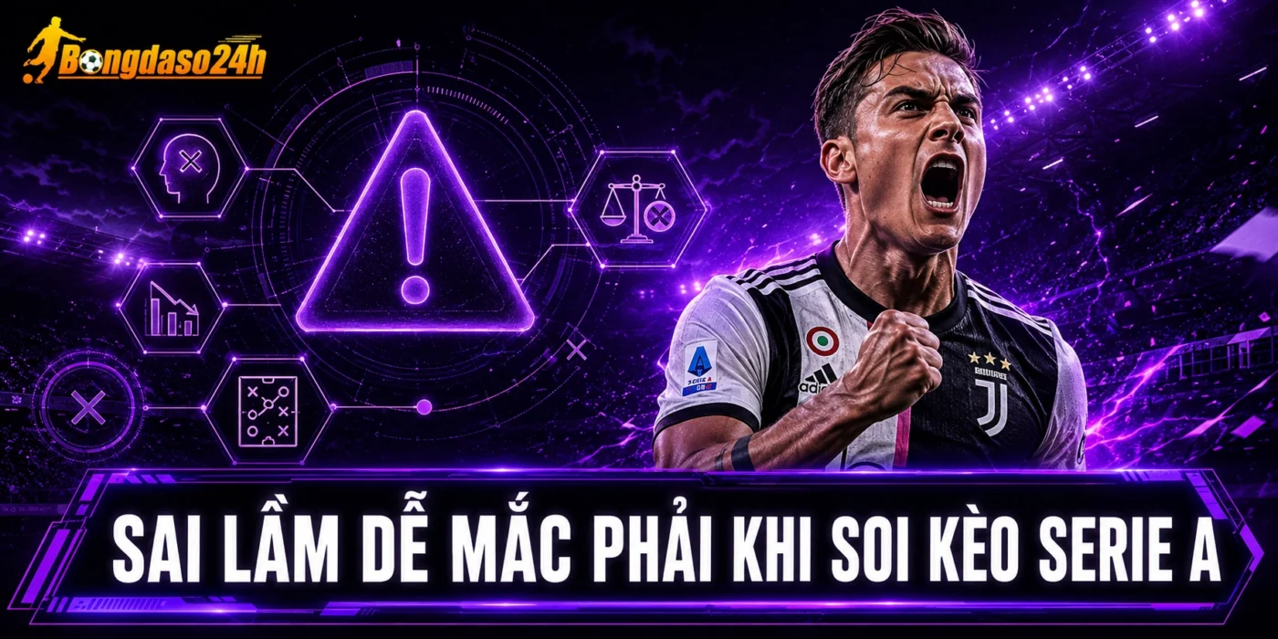 Sai lầm dễ mắc phải khi soi kèo Serie A