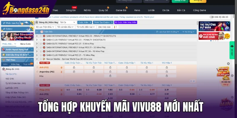Tổng hợp khuyến mãi Vivu88 mới nhất