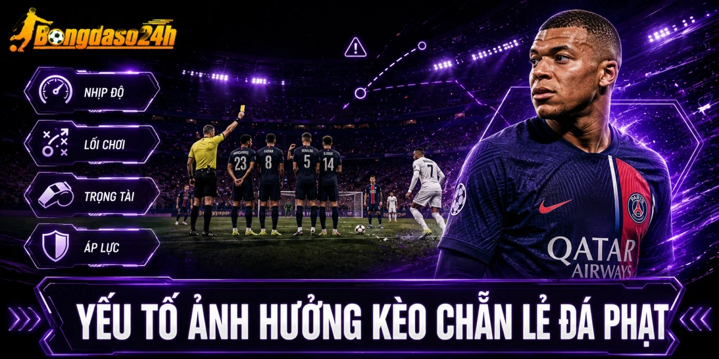 Yếu tố ảnh hưởng kèo chẵn lẻ đá phạt