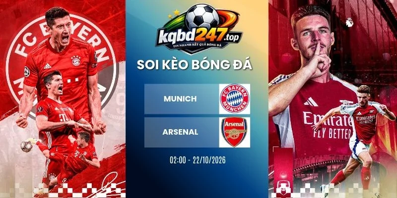 Soi kèo nhà cái Munich vs Arsenal, C1 - 22/10/2026