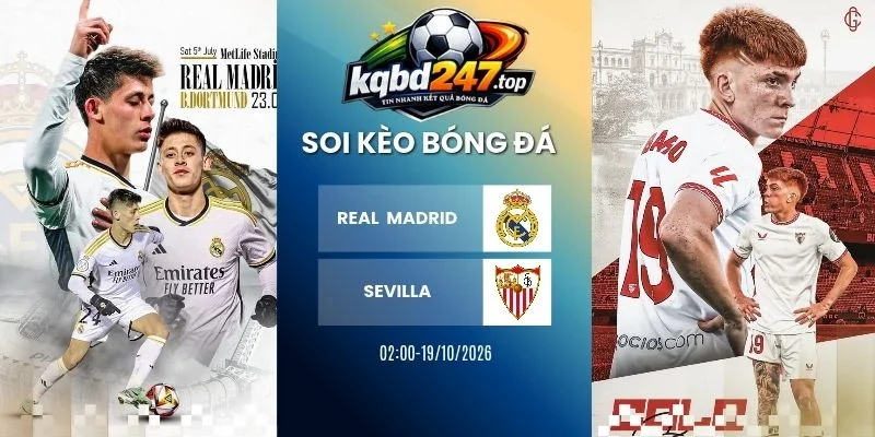 Soi kèo nhà cái Real Madrid vs Sevilla - La Liga, 19/10/2026
