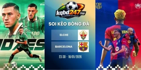 Tỷ lệ kèo Elche vs Barcelona - La Liga, 24/08/2026